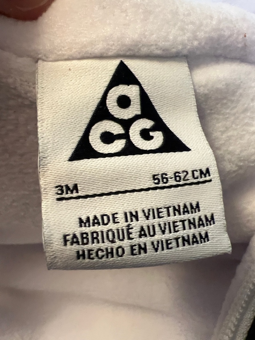 Nike ACG Baby Snowsuit 3M Black Puffer Bunting Hooded Primaloft Full Zip NWT - Picture 7 of 7